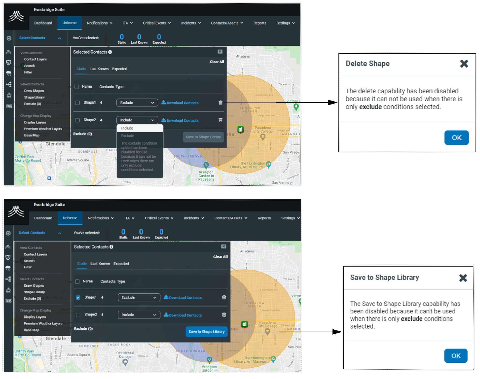 Map - Exclude Condition Logic Change