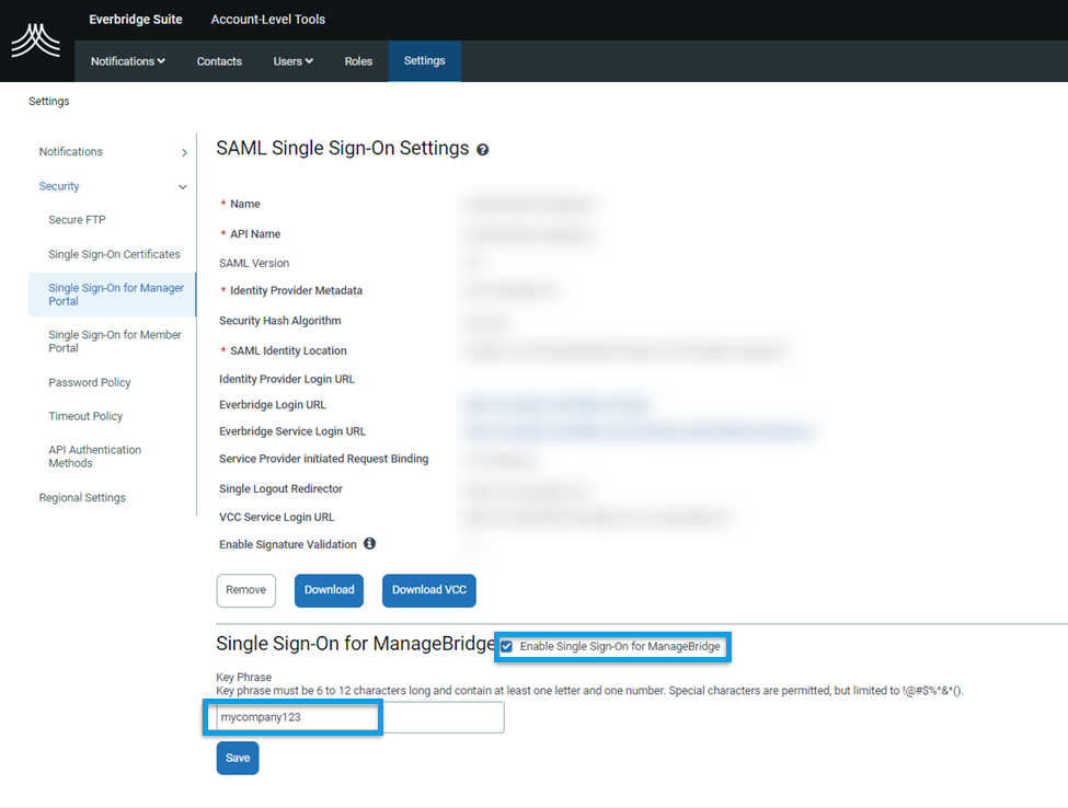 EBS How to Configure Single SignOn (SSO) For Use With Everbridge