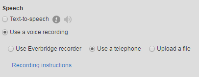 Record by Telephone