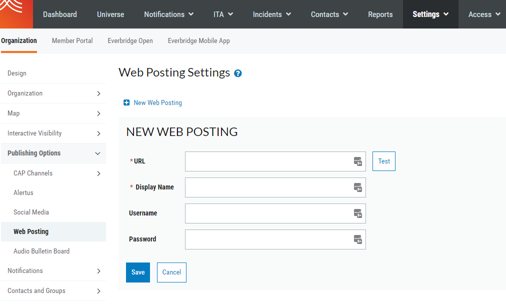 Testing the Web Posting