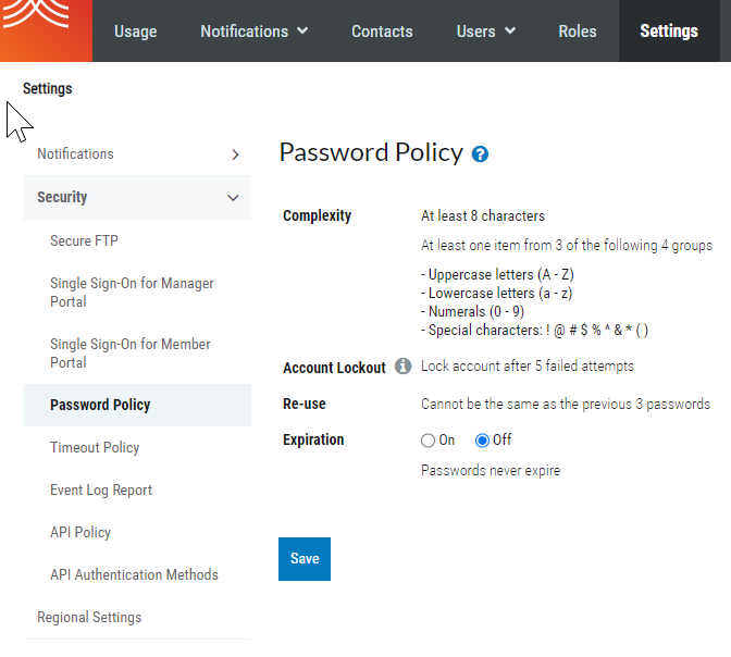EBS How to Configure Password Expiration in Everbridge Suite Everbridge