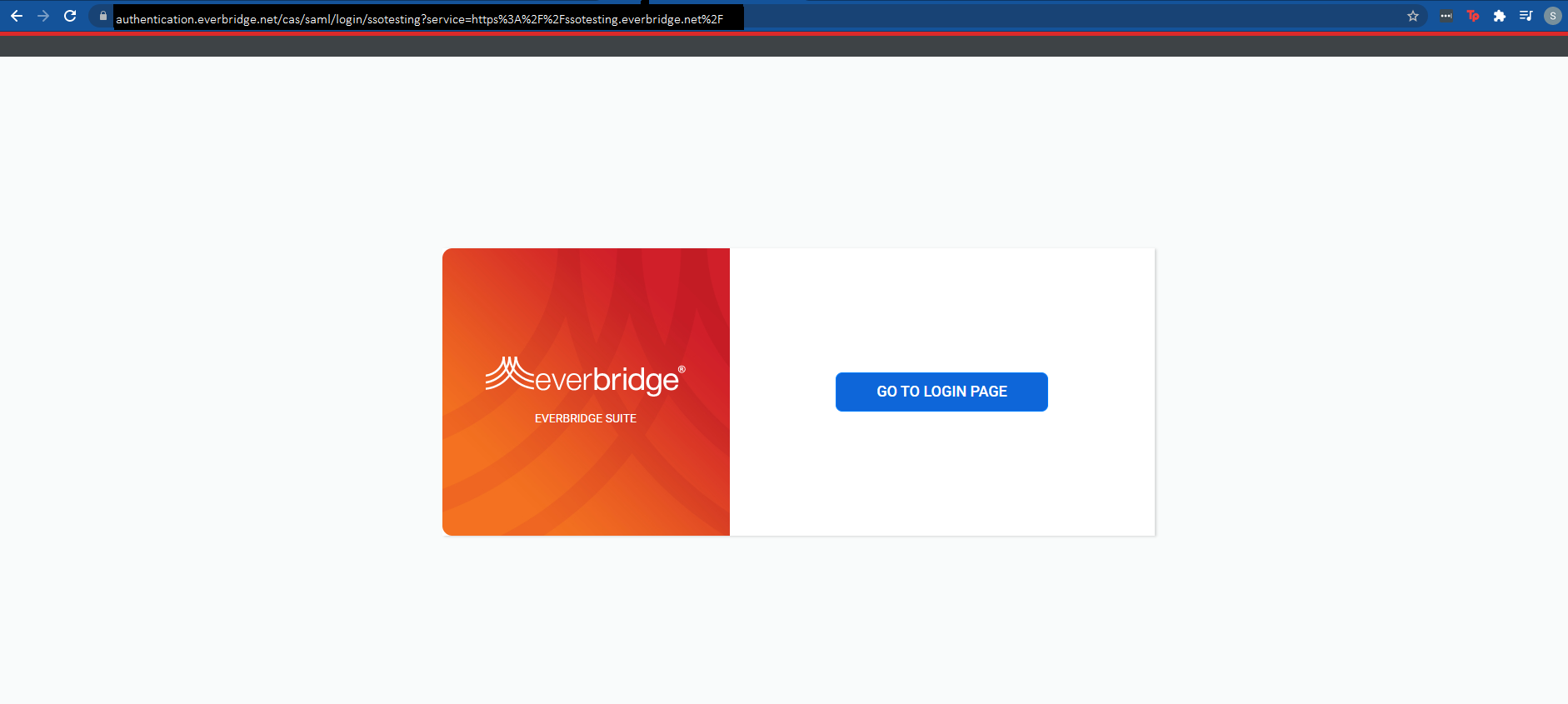 EBS Single SignOn (SSO) Login to the Everbridge Suite Manager Portal
