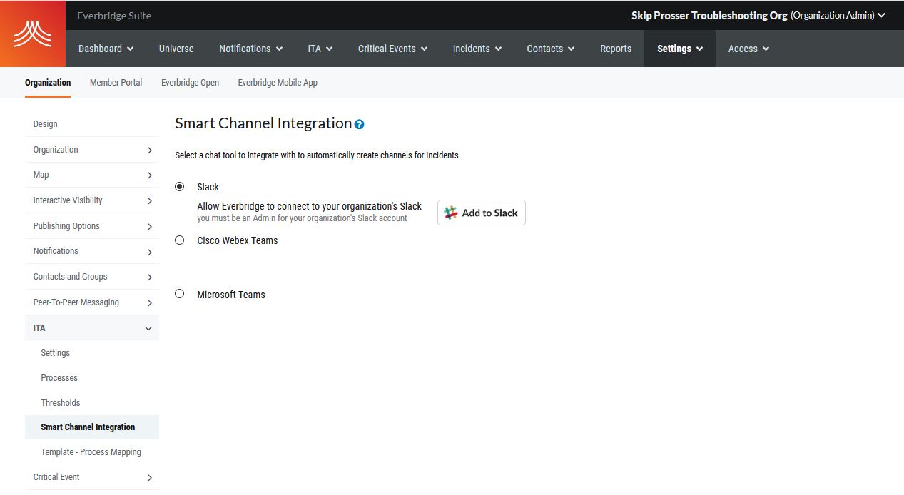 Smart Channel Integration